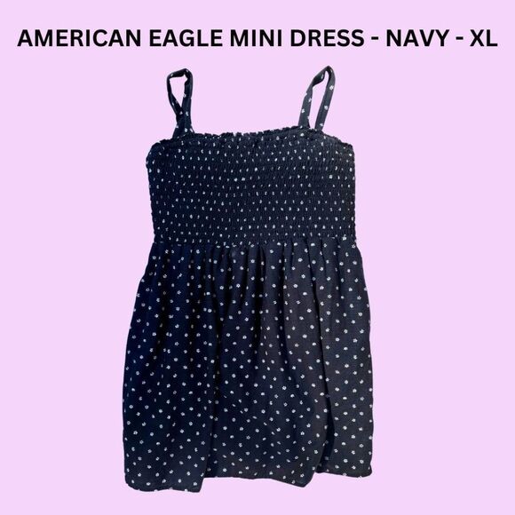 AMERICAN EAGLE MINI DRESS - NAVY - XL - Picture 1 of 3